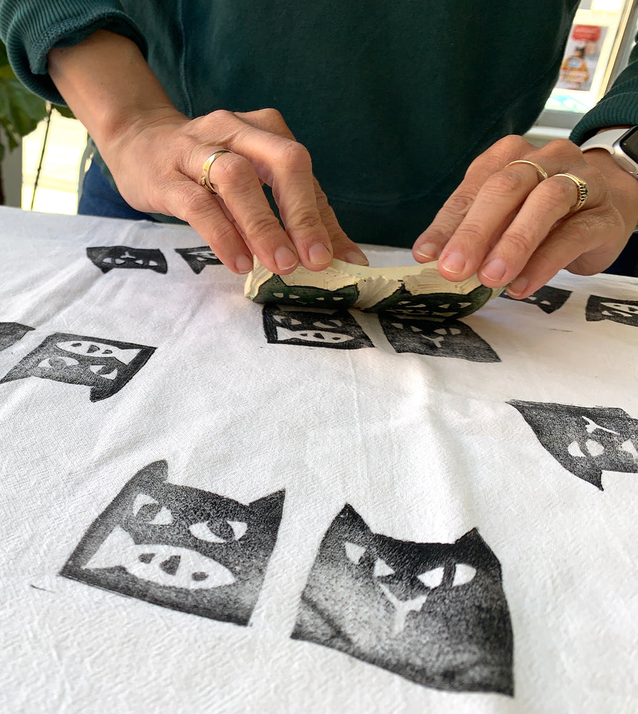 Mother's Day Fabric Printing Workshop // One Day // May 12