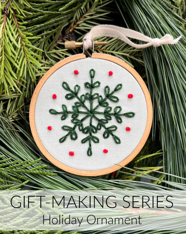 Embroidery Ornaments // 1 Day // December 21st