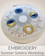 Summer Solstice Embroidery // 1 Day // June 20