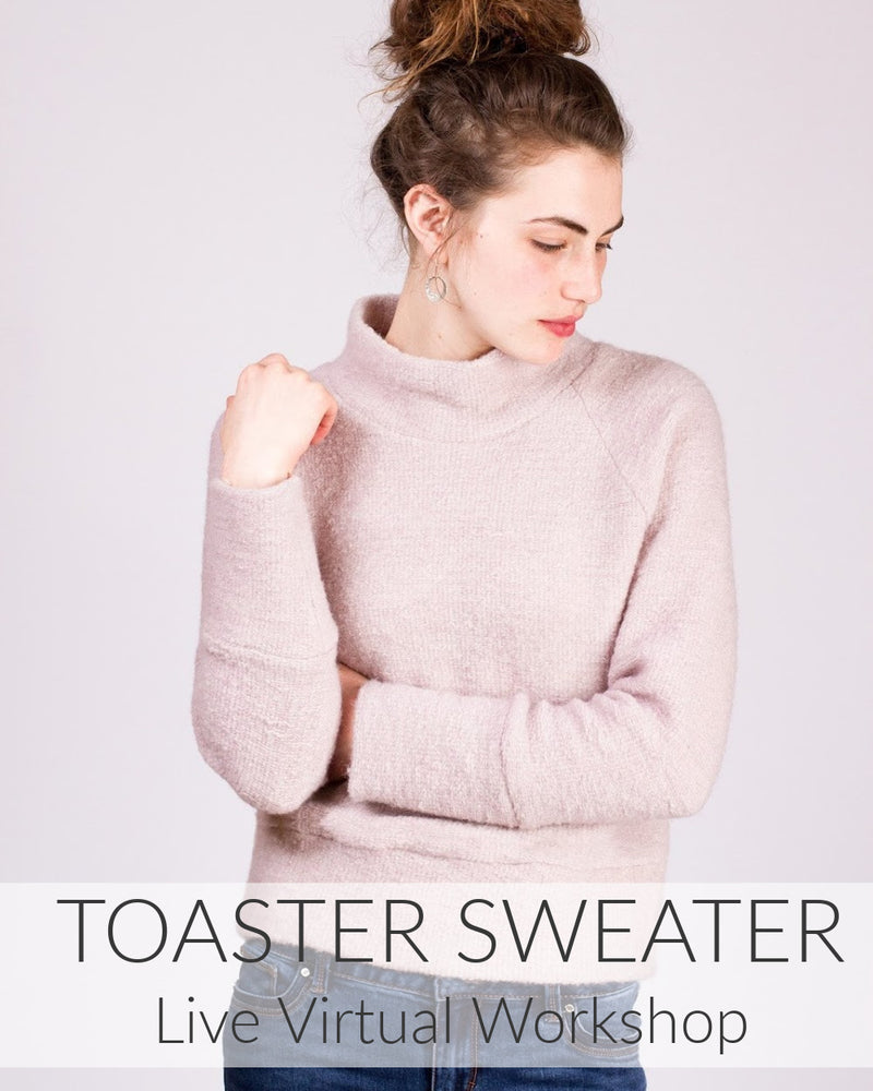 Toaster Sweater Live Virtual Workshop // Starts Oct 27